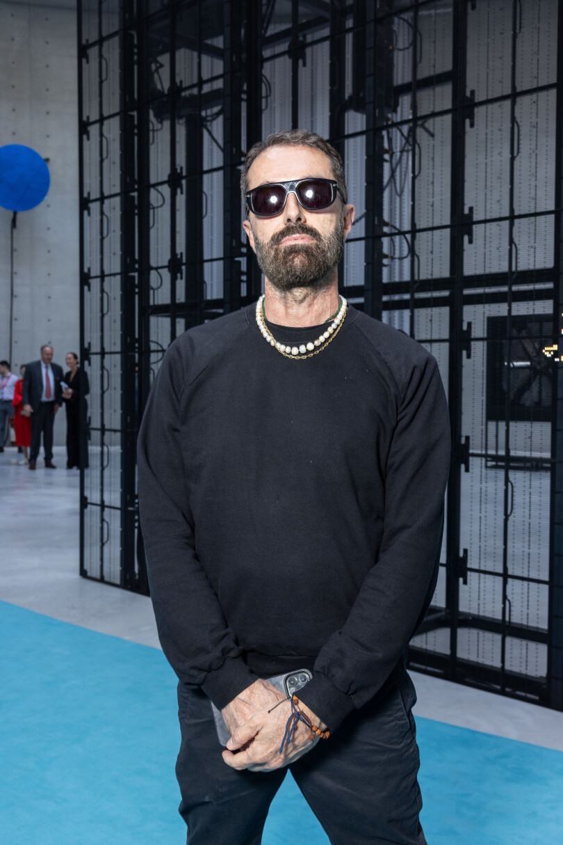 Le styliste Giambattista Valli à la Bourse de commerce de Paris en juillet 2022.